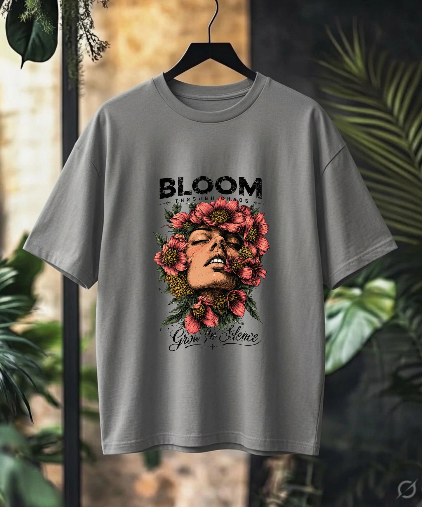 Bloom Through Chaos - Oversized T-Shirt