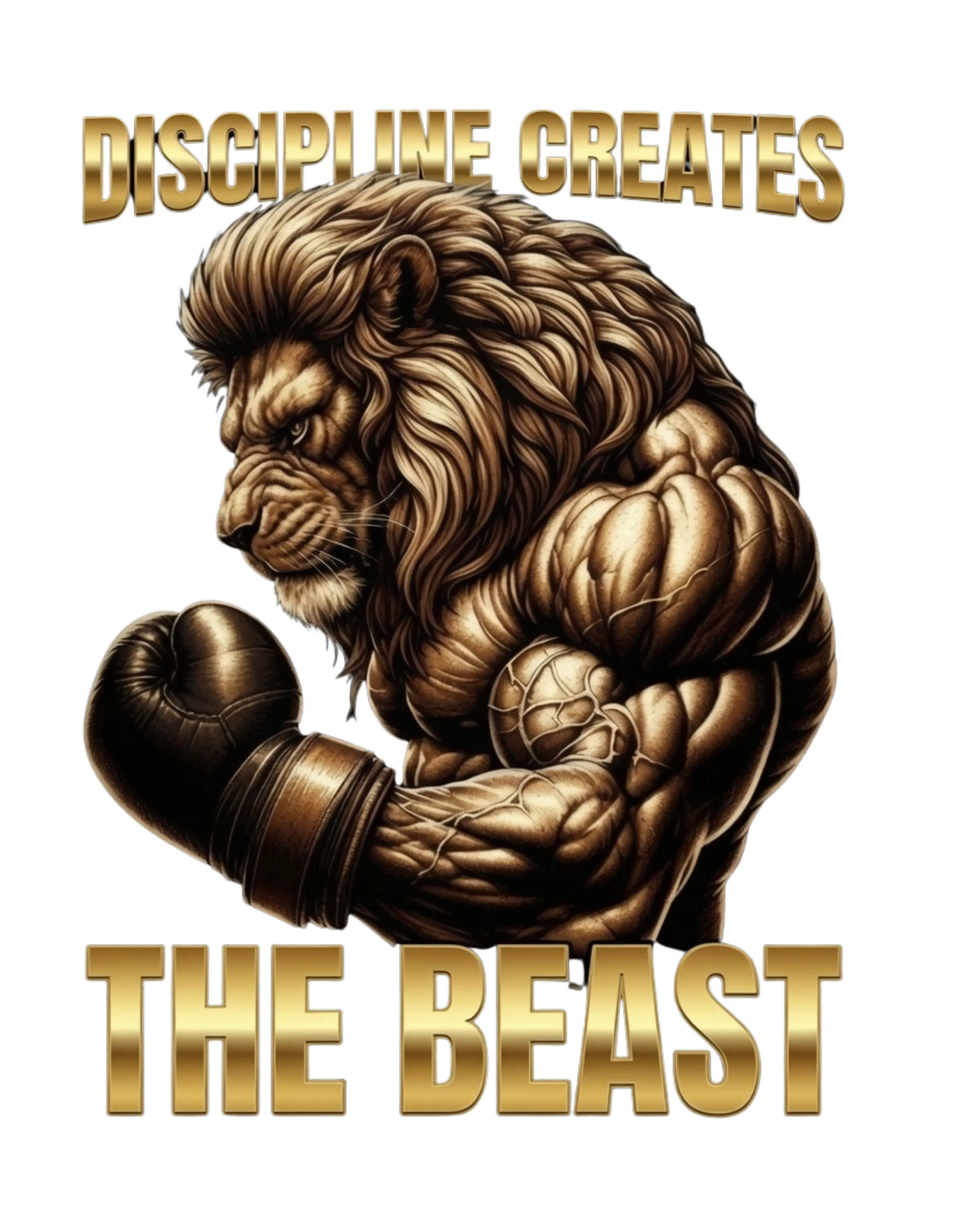 Discipline Creates The Beast - Unisex Oversized T-Shirt