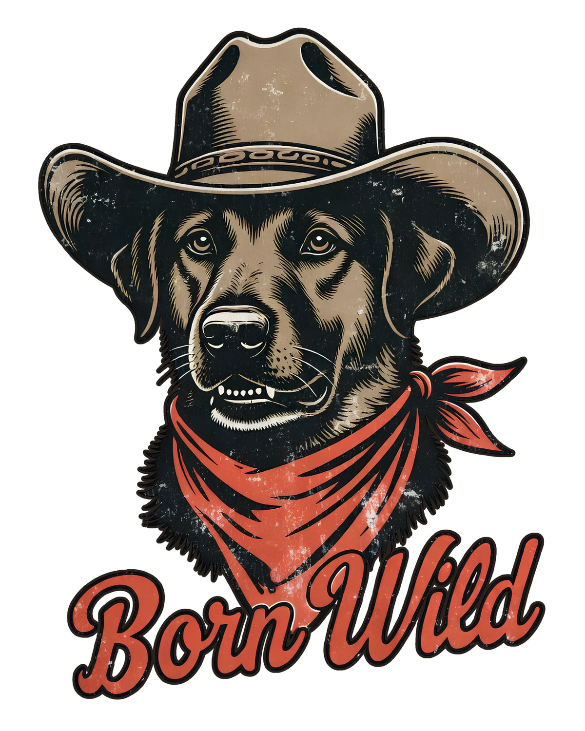 Born Wild Labrador - Unisex Oversized Classic T-Shirt