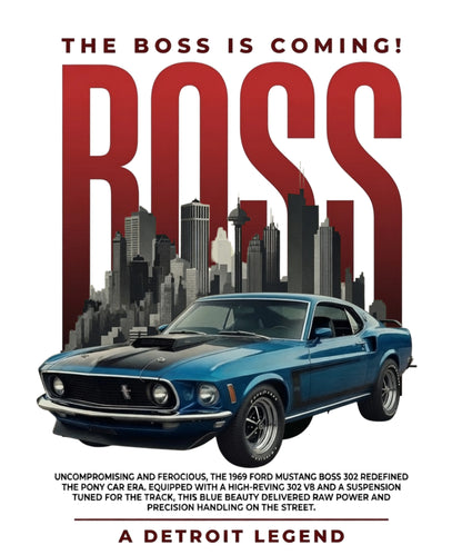 Boss Mode | 1969 Mustang Boss 302 Oversized T-Shirt