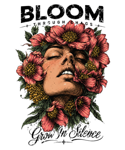 Bloom Through Chaos -  Oversized T-Shirt