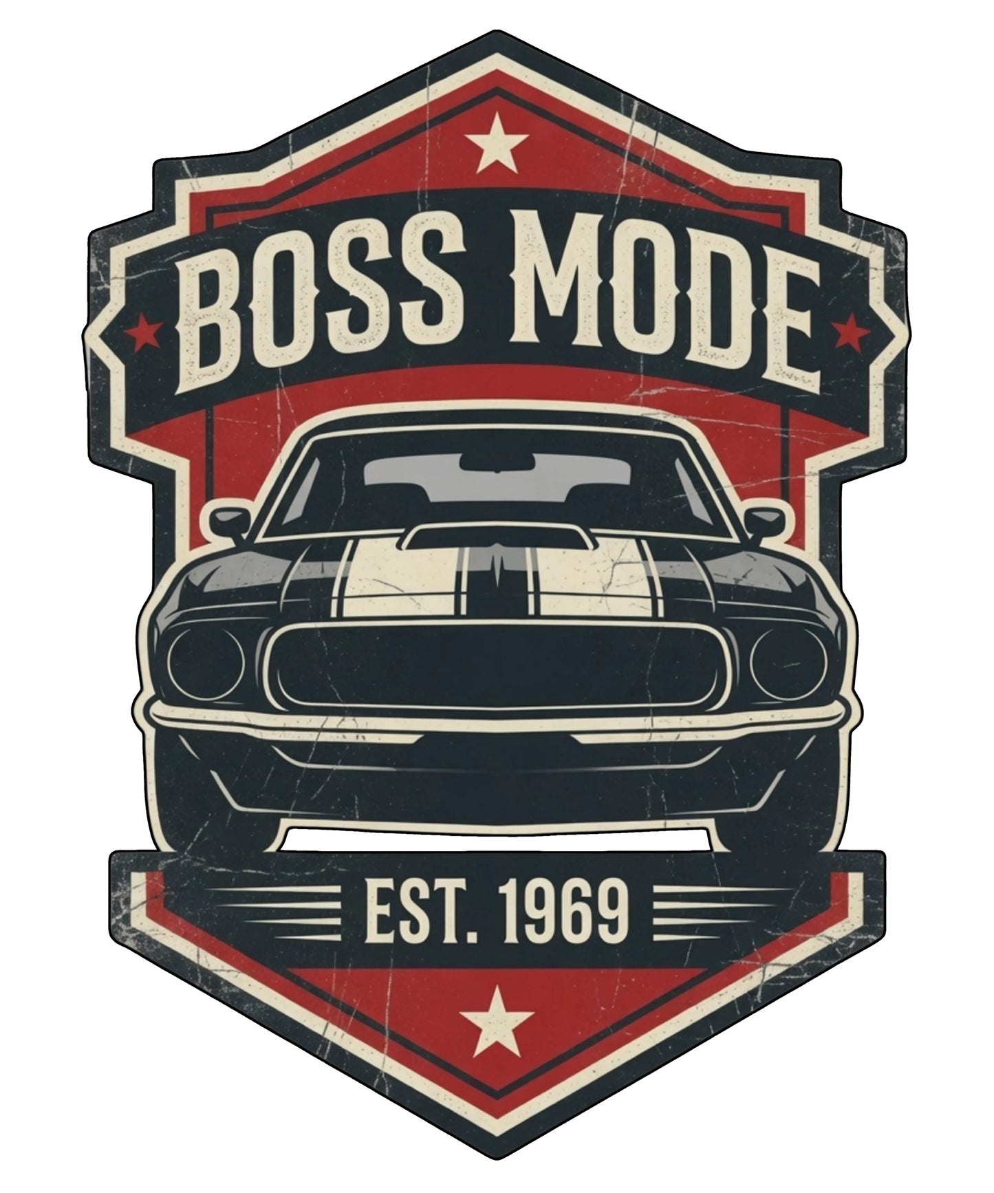 Boss Mode | 1969 Mustang Boss 302 Oversized T-Shirt