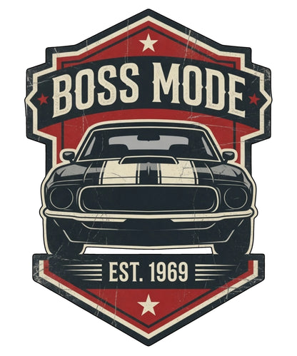 Boss Mode | 1969 Mustang Boss 302 Oversized T-Shirt