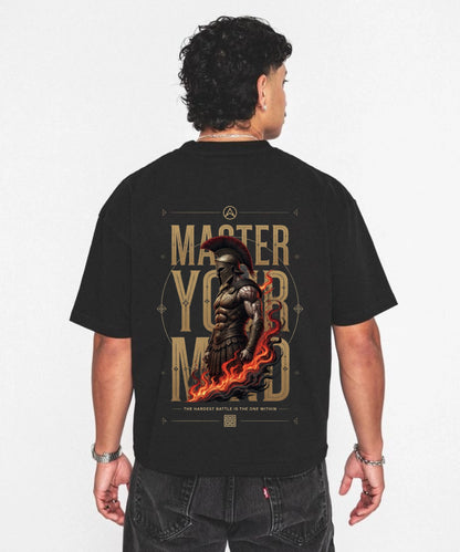 Master Your Mind | Spartan Warrior Motivational Oversized T-Shirt