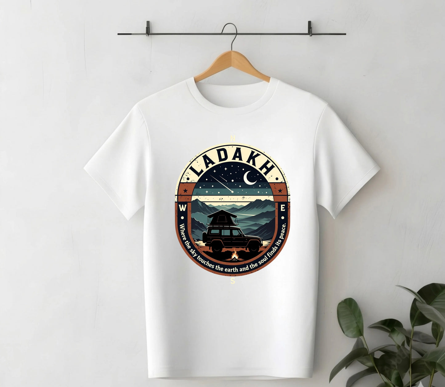 Ladakh | Where the Sky Touches the Earth - Unisex Oversized T-Shirt