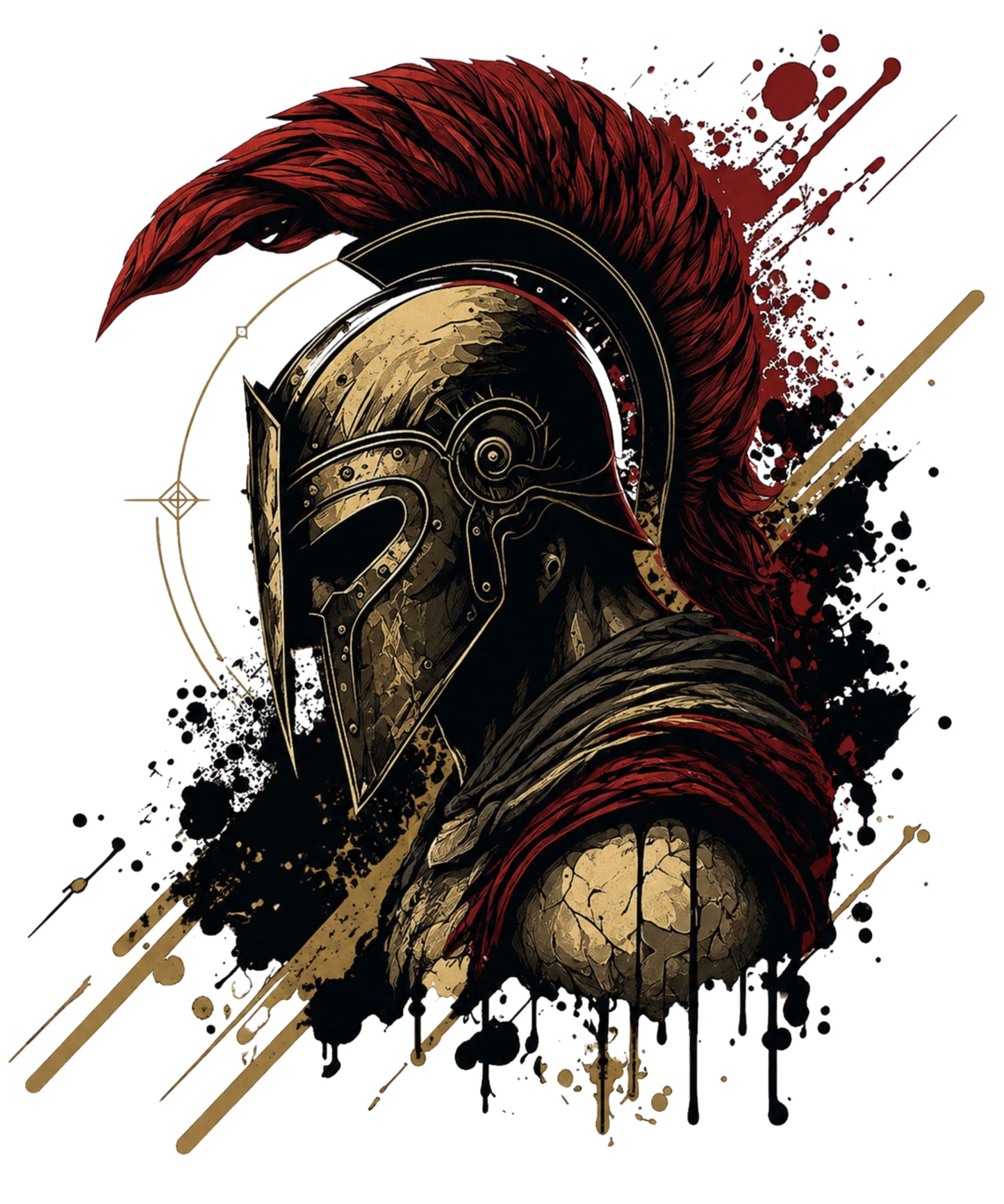 Master Your Mind | Spartan Warrior Motivational Oversized T-Shirt