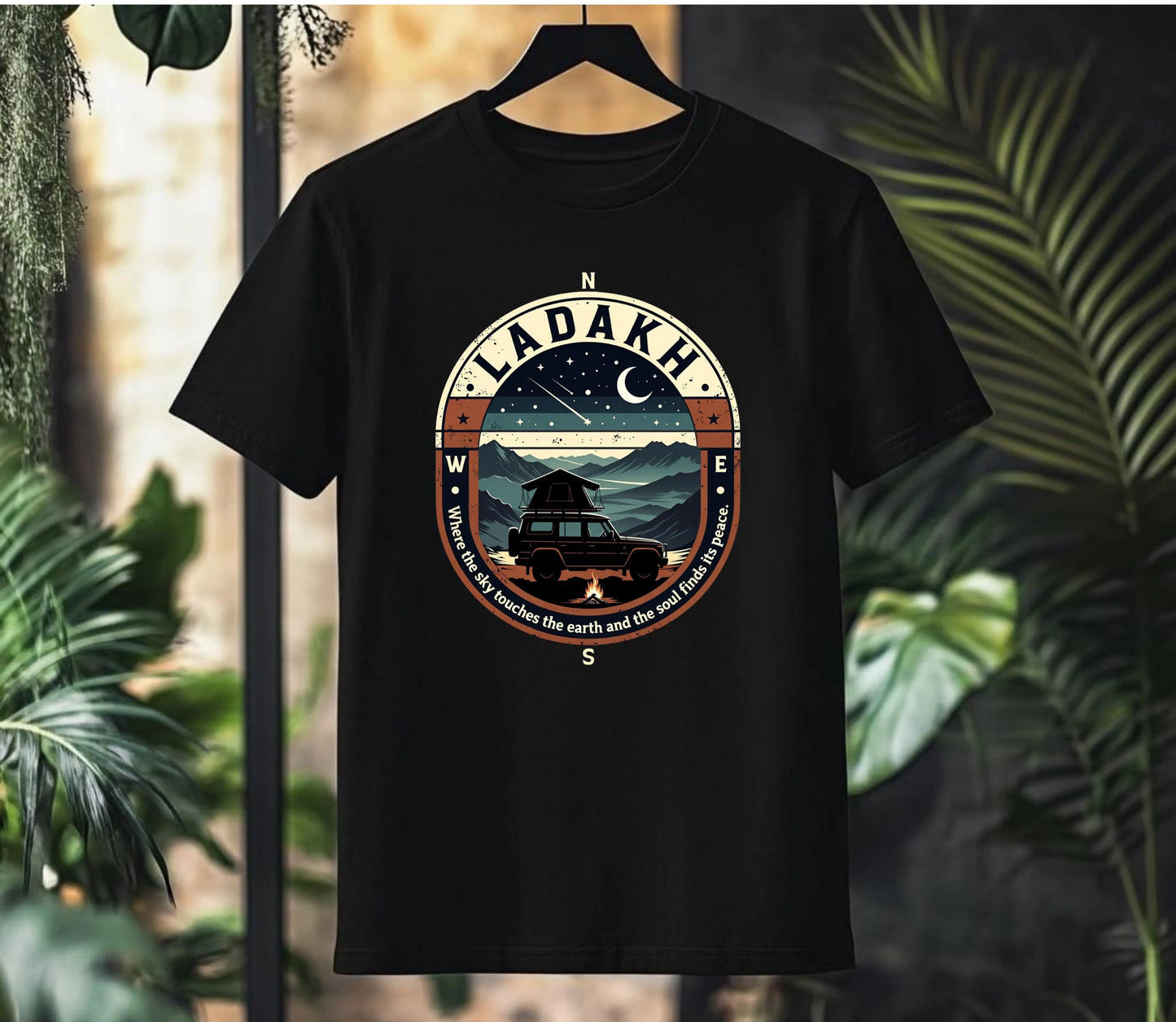 Ladakh | Where the Sky Touches the Earth - Unisex Oversized T-Shirt
