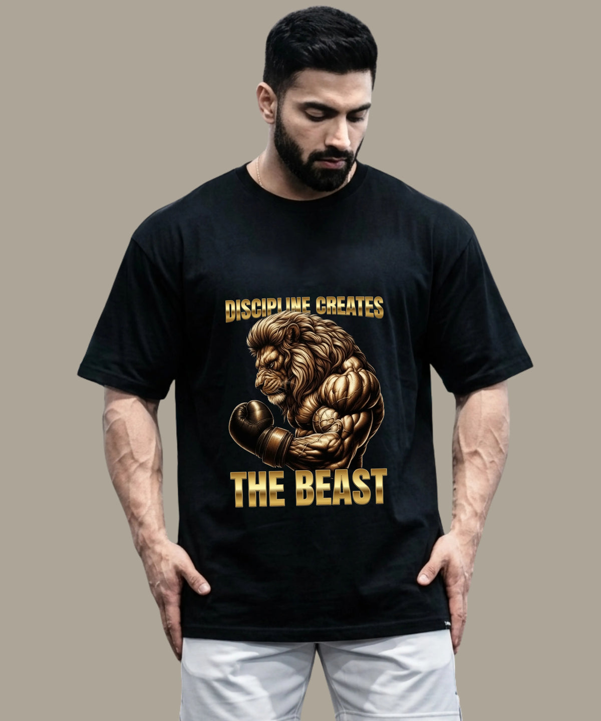 Discipline Creates The Beast - Unisex Oversized T-Shirt