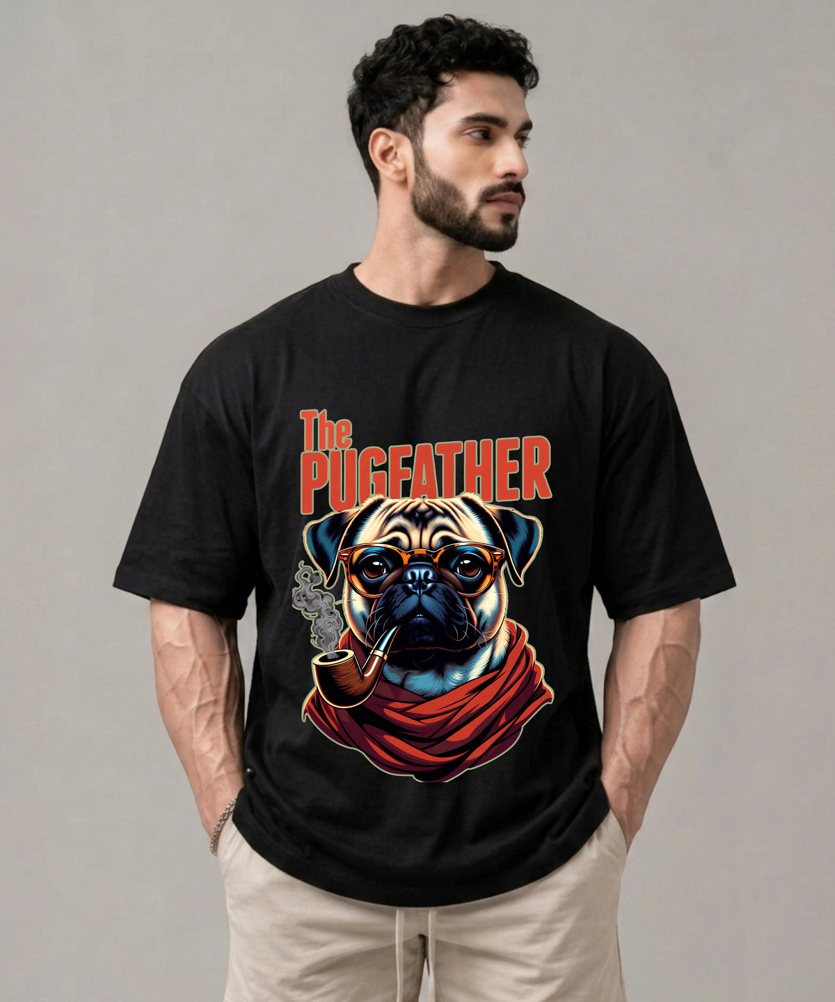 The Pugfather - Unisex Oversized Classic T-Shirt