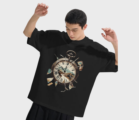 Time Waits For No One - Unisex Oversized T-Shirt