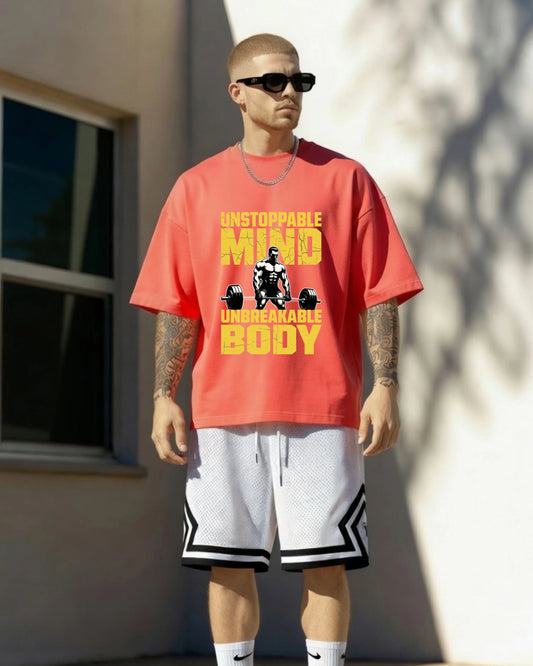Unstoppable Mind Unbreakable Body - Unisex Oversized T-Shirt