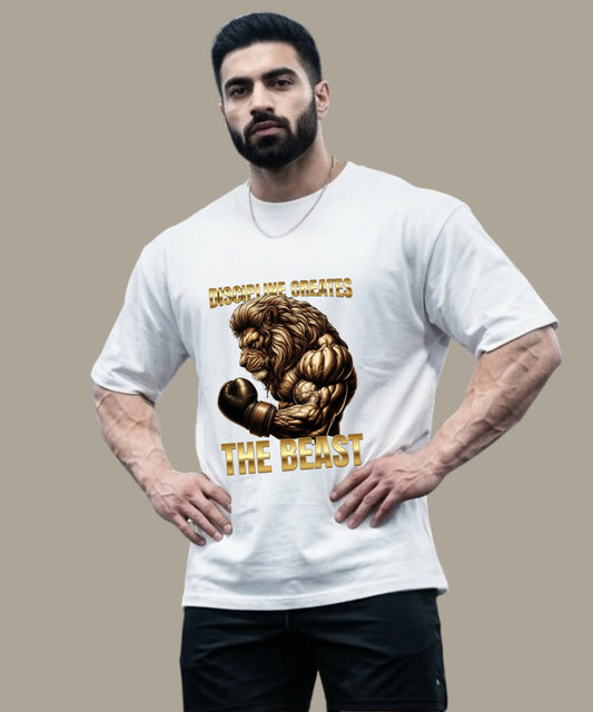 Discipline Creates The Beast - Unisex Oversized T-Shirt