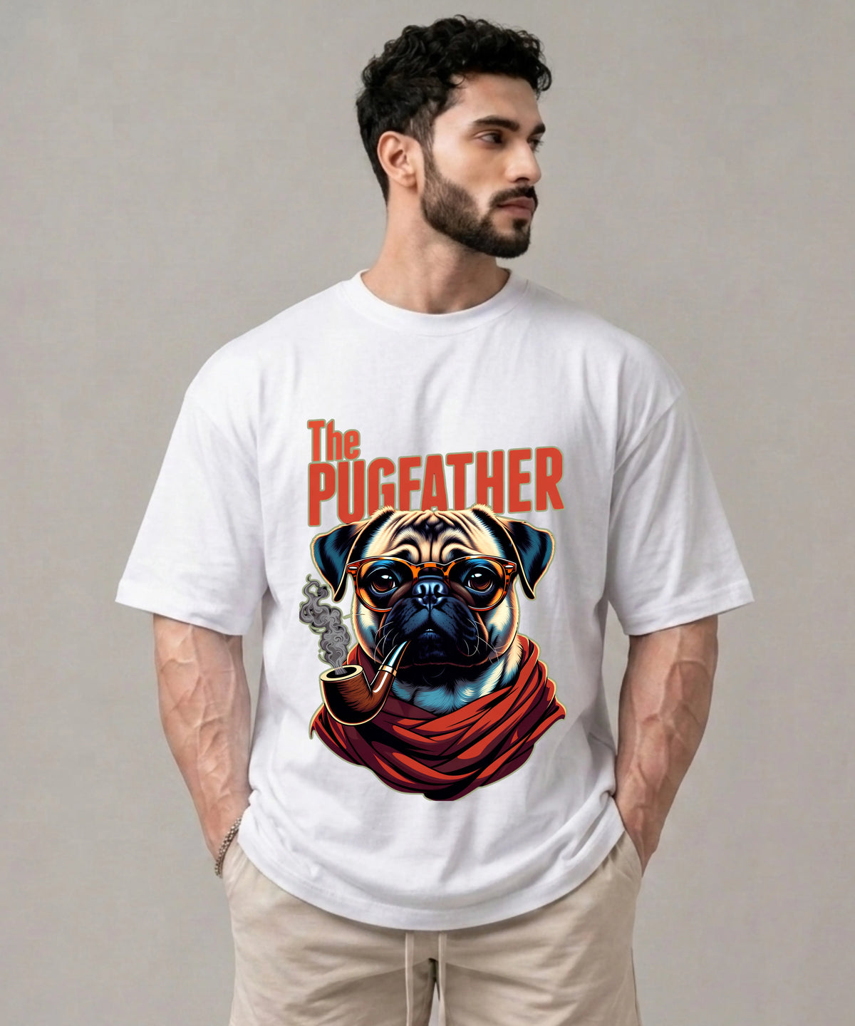 The Pugfather - Unisex Oversized Classic T-Shirt