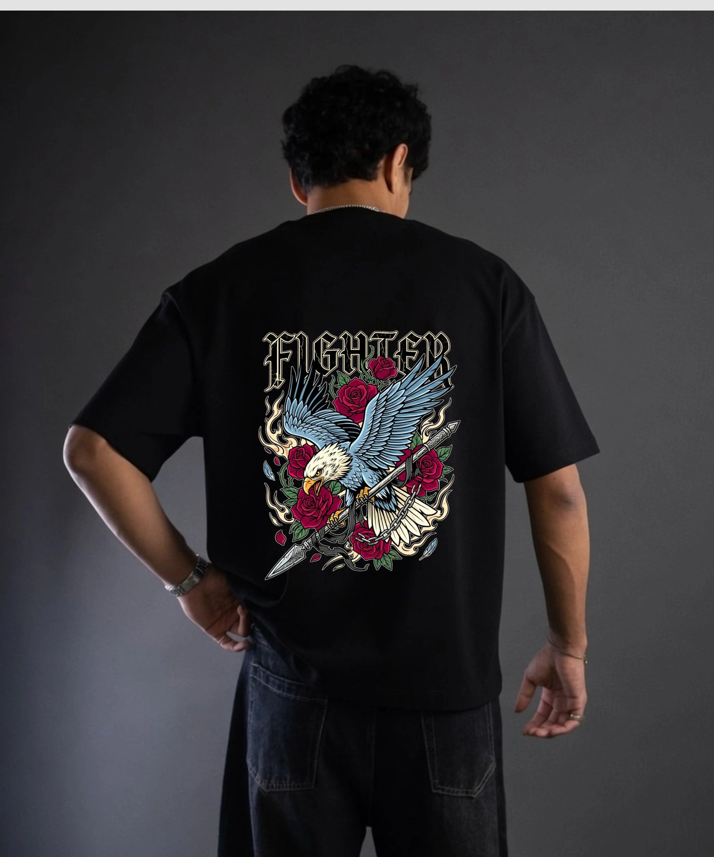 Fighter | Eagle Warrior Oversized T-Shirt