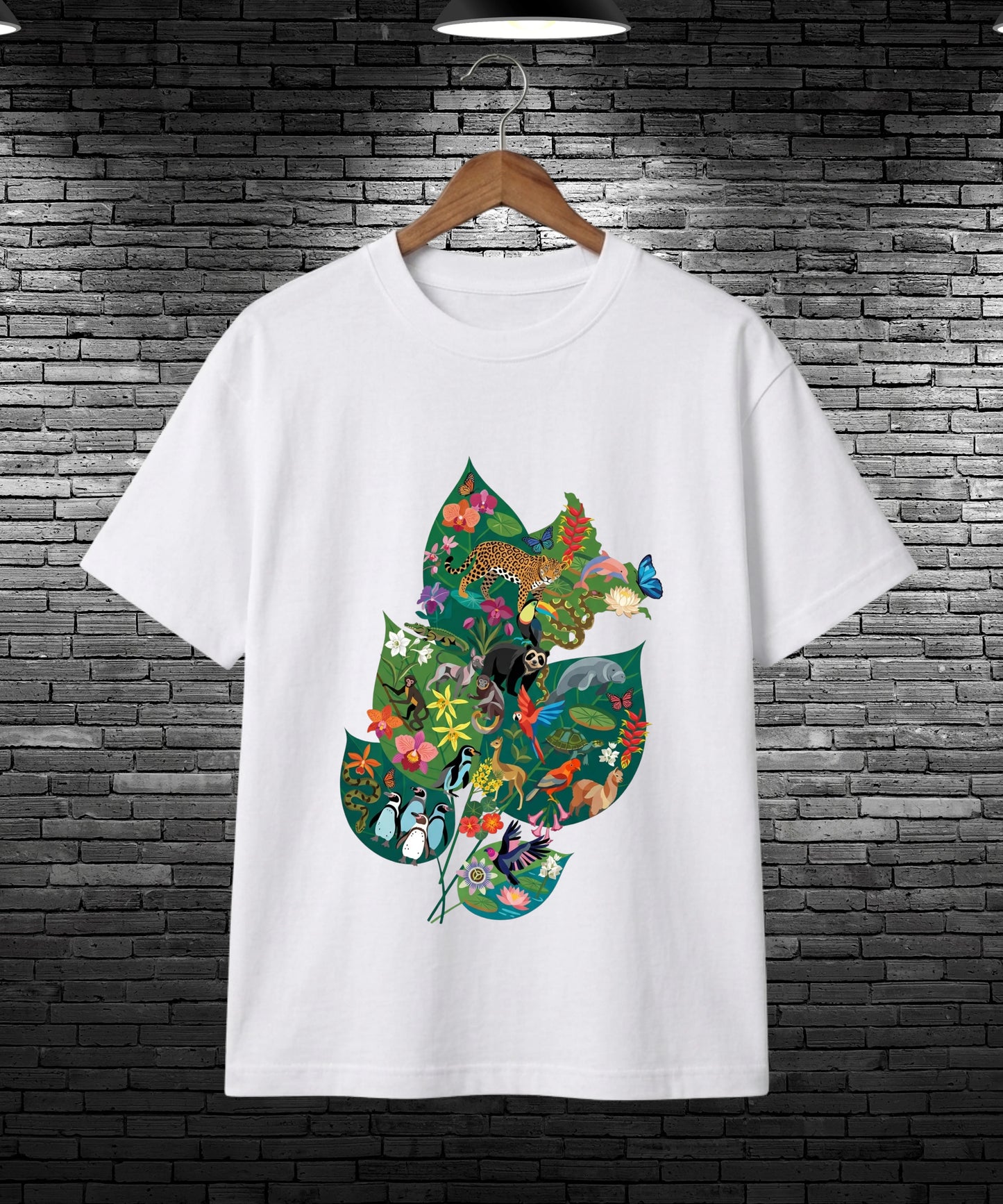 Wildlife Leaf | Biodiversity Oversized T-Shirt