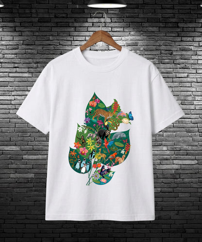 Wildlife Leaf | Biodiversity Oversized T-Shirt