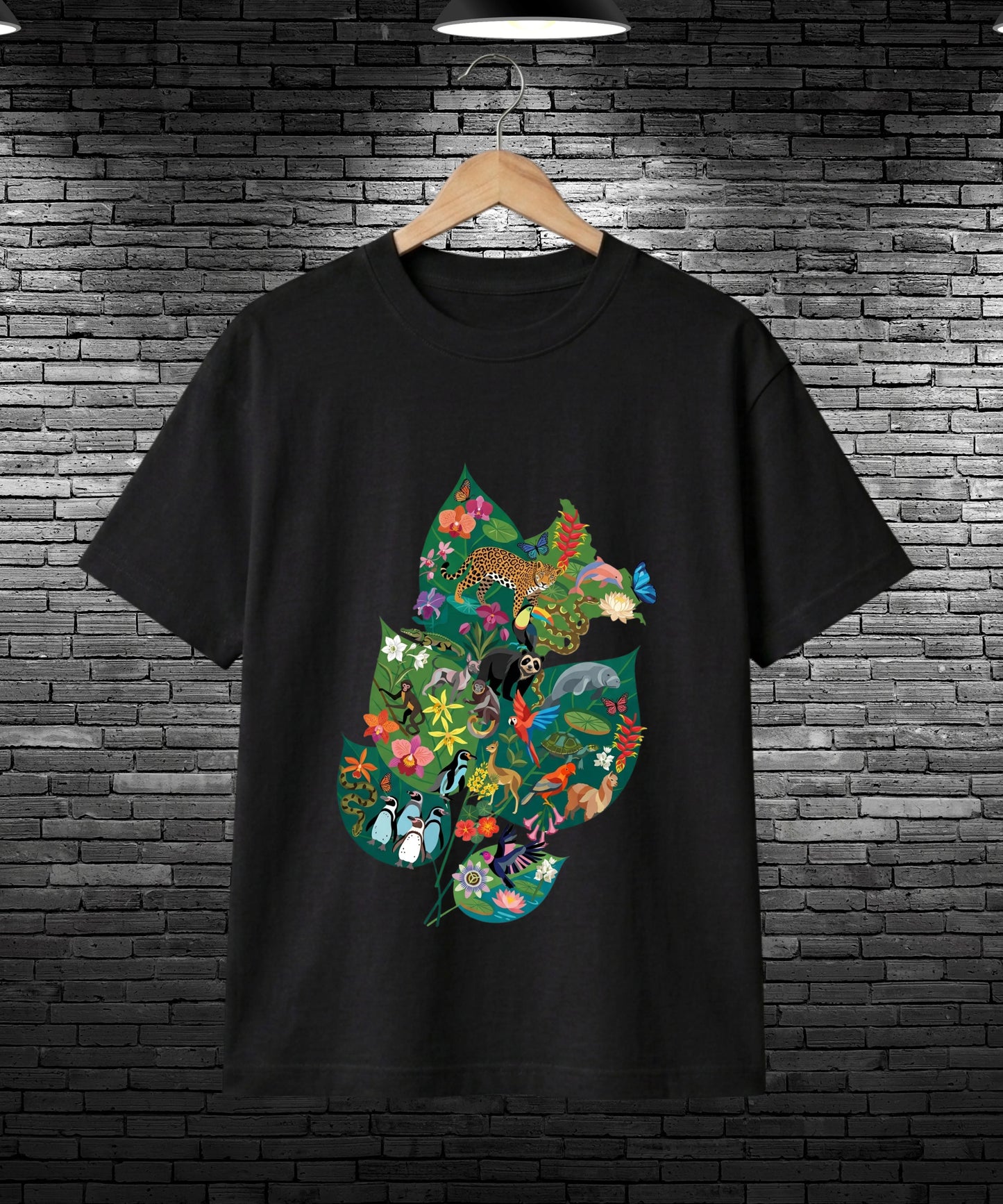 Wildlife Leaf | Biodiversity Oversized T-Shirt