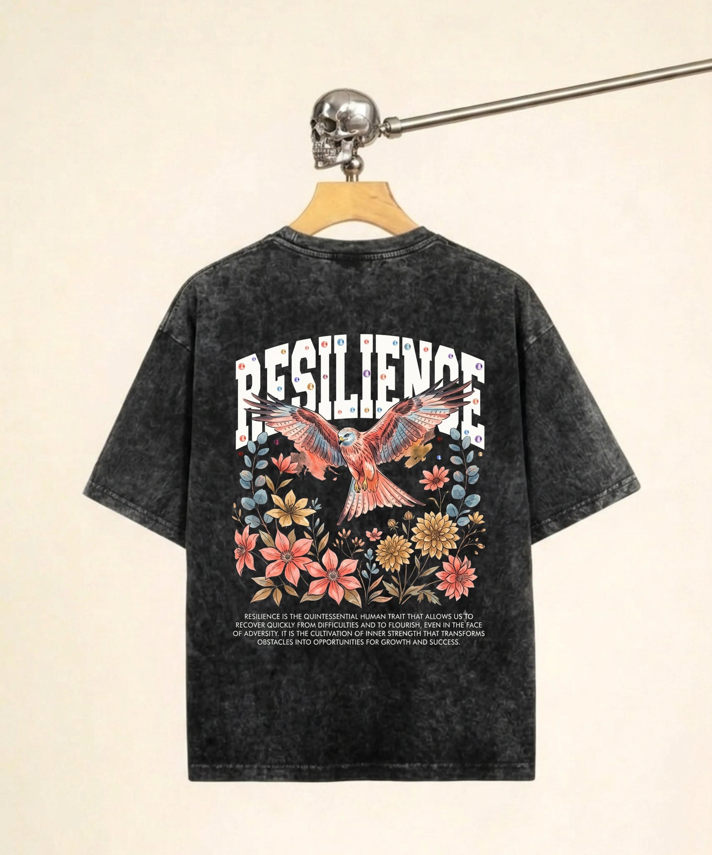Resilience | Acid Wash Oversized Tee