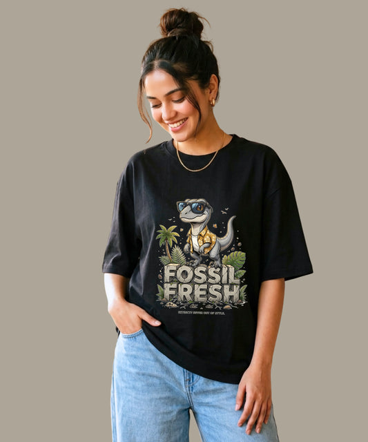 Fossil Fresh | Cool Dino Oversized T-Shirt