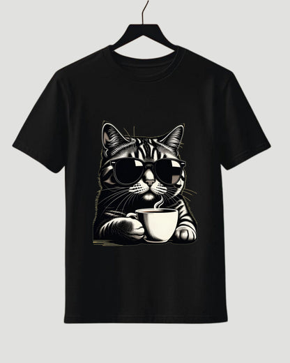 Coffee Cat | Cool Sunglasses Cat