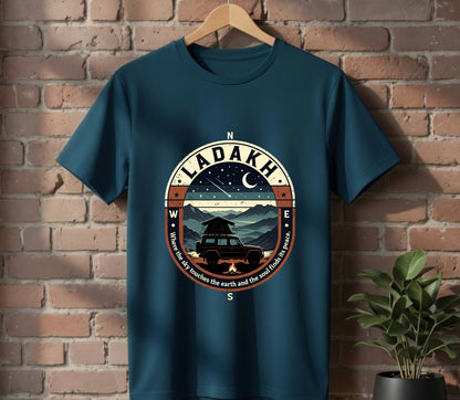 Ladakh | Where the Sky Touches the Earth - Unisex Oversized T-Shirt