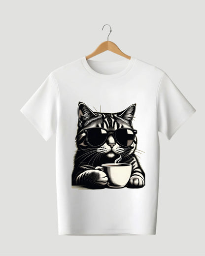 Coffee Cat | Cool Sunglasses Cat