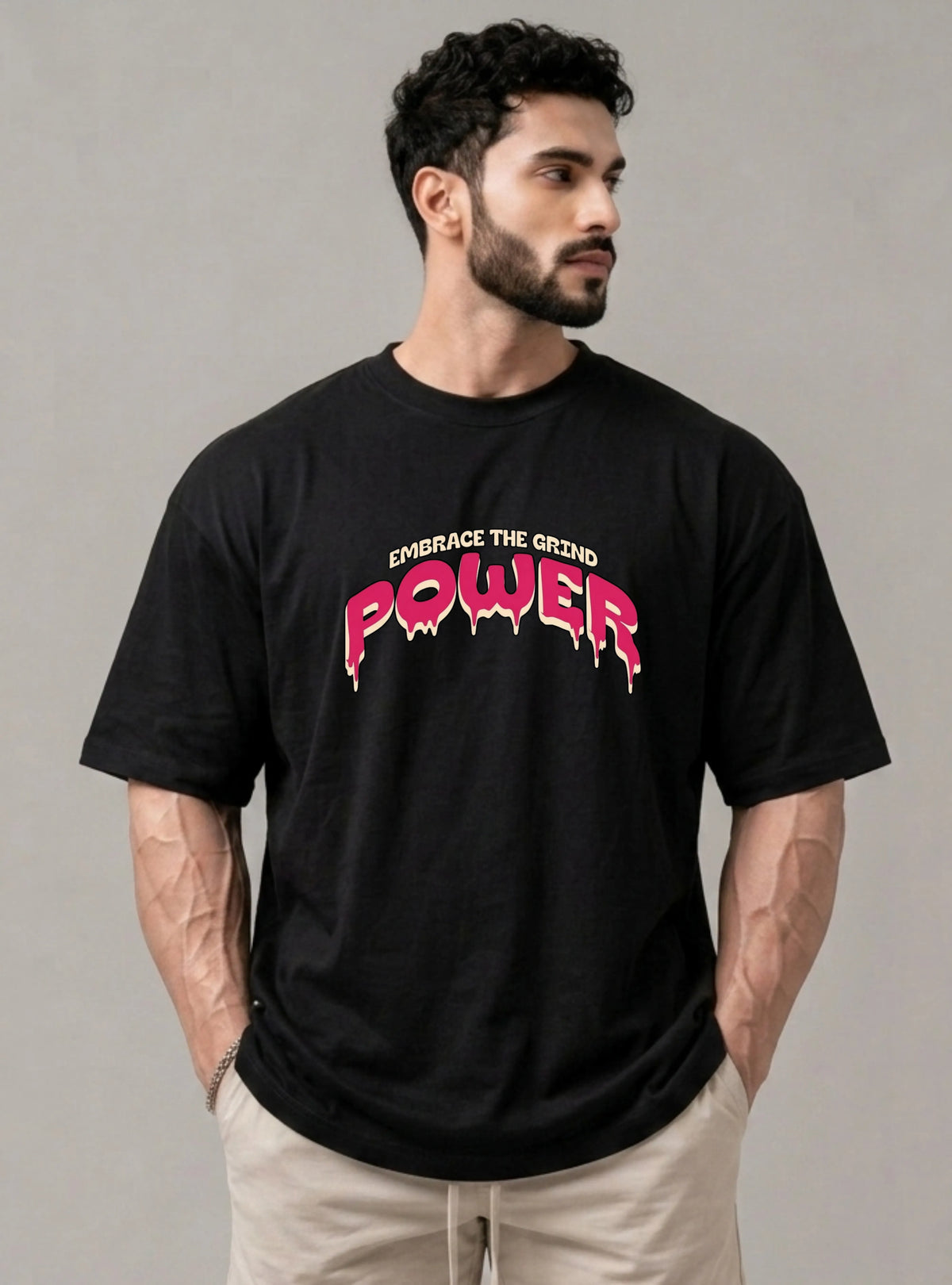 Embrace the Grind | Power Unisex Oversized Tee