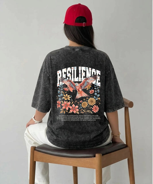 Resilience | Acid Wash Oversized Tee