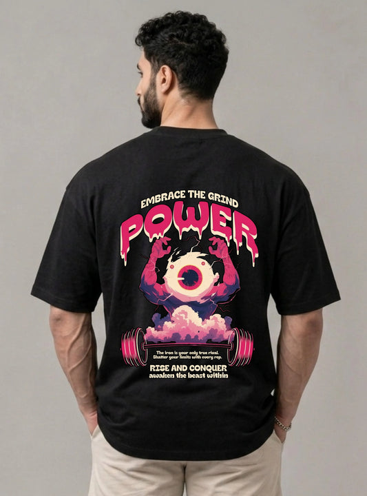 Embrace the Grind | Power Unisex Oversized Tee