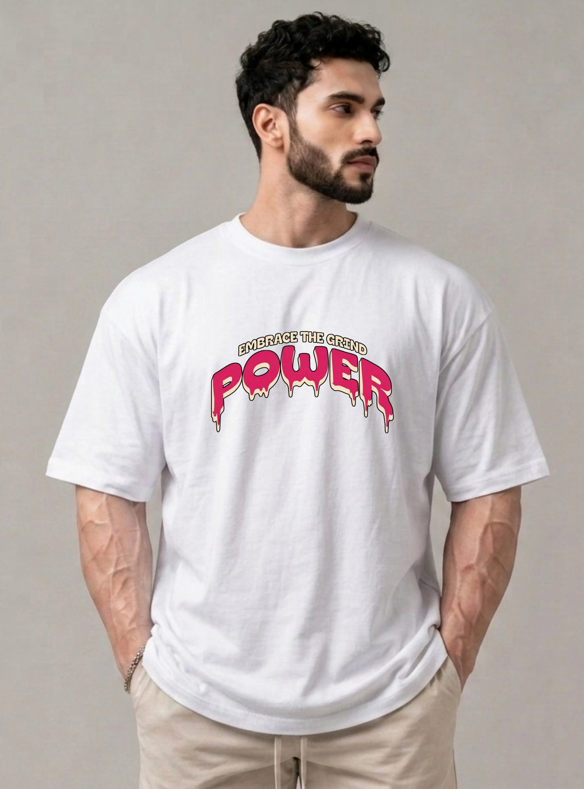 Embrace the Grind | Power Unisex Oversized Tee