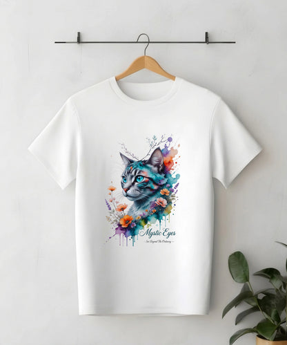 Mystic Eyes | Cat Inspirational Oversized T-Shirt