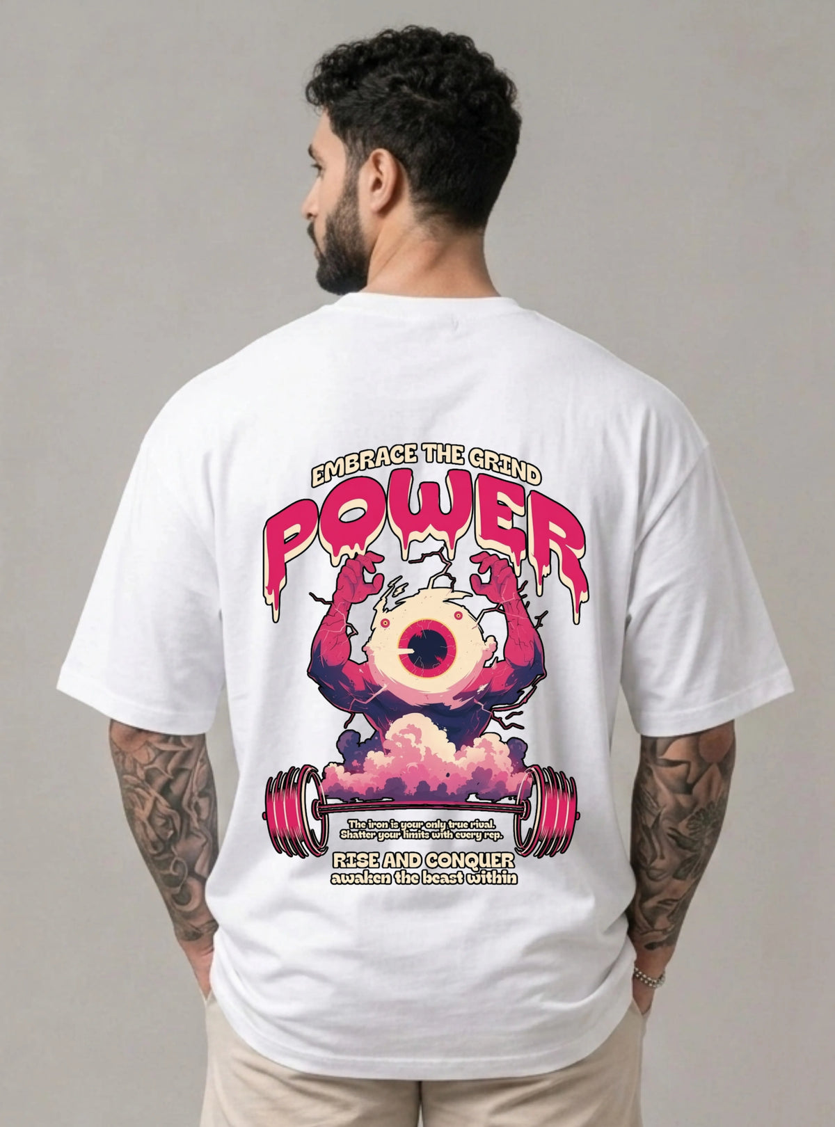 Embrace the Grind | Power Unisex Oversized Tee