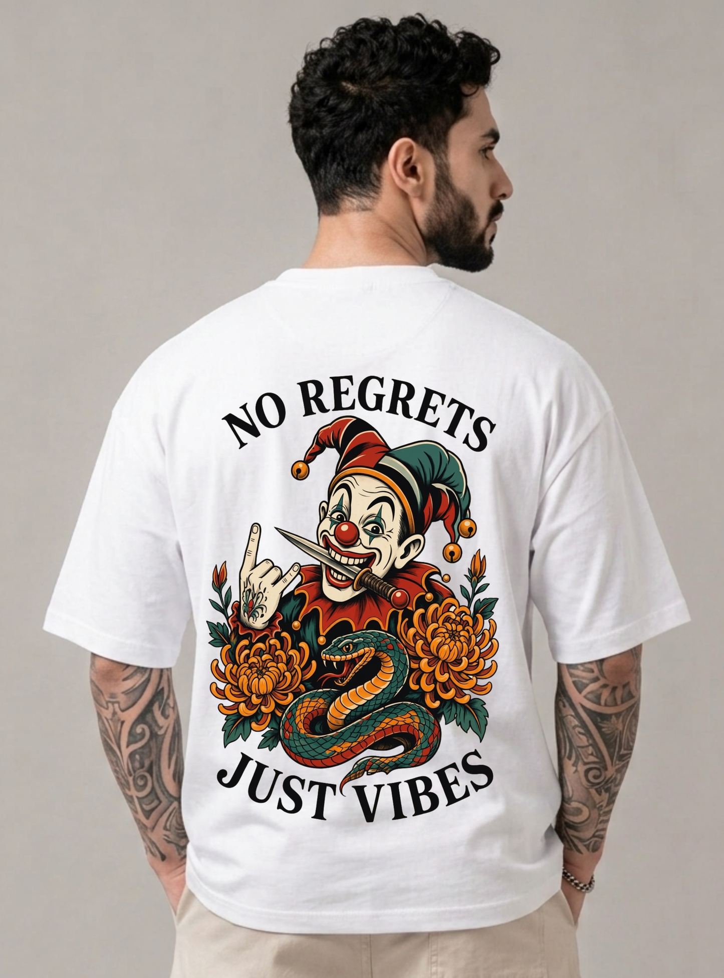 No Regrets | Just Vibes Oversized T-Shirt