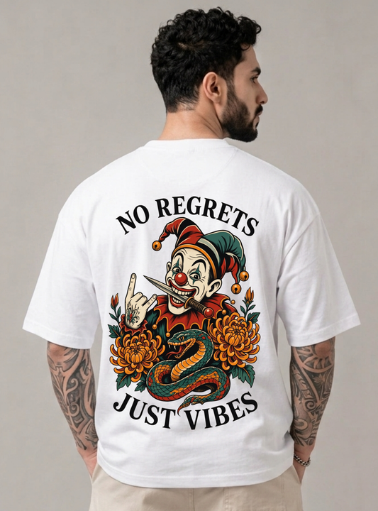 No Regrets | Just Vibes Oversized T-Shirt