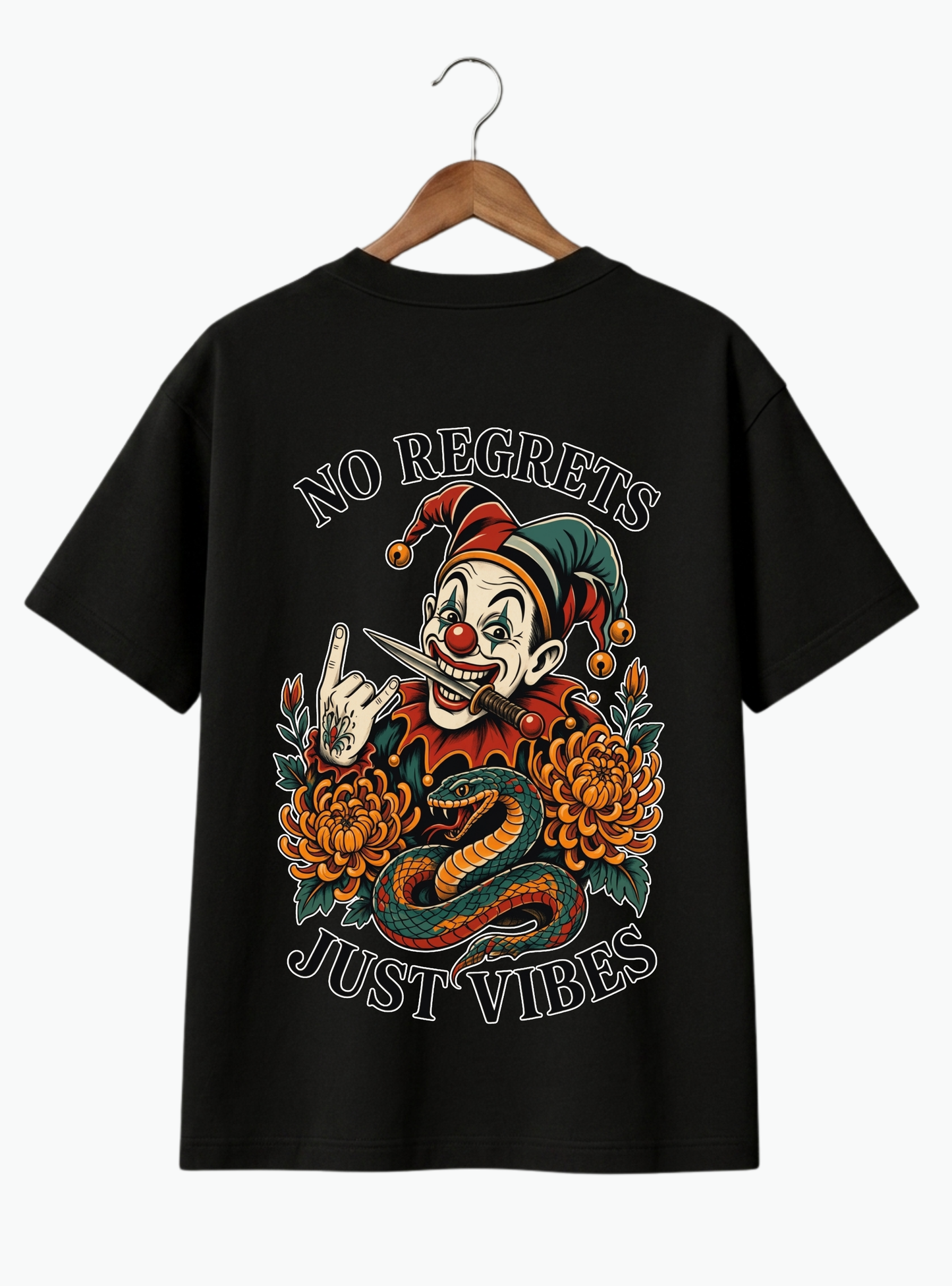 No Regrets | Just Vibes Oversized T-Shirt