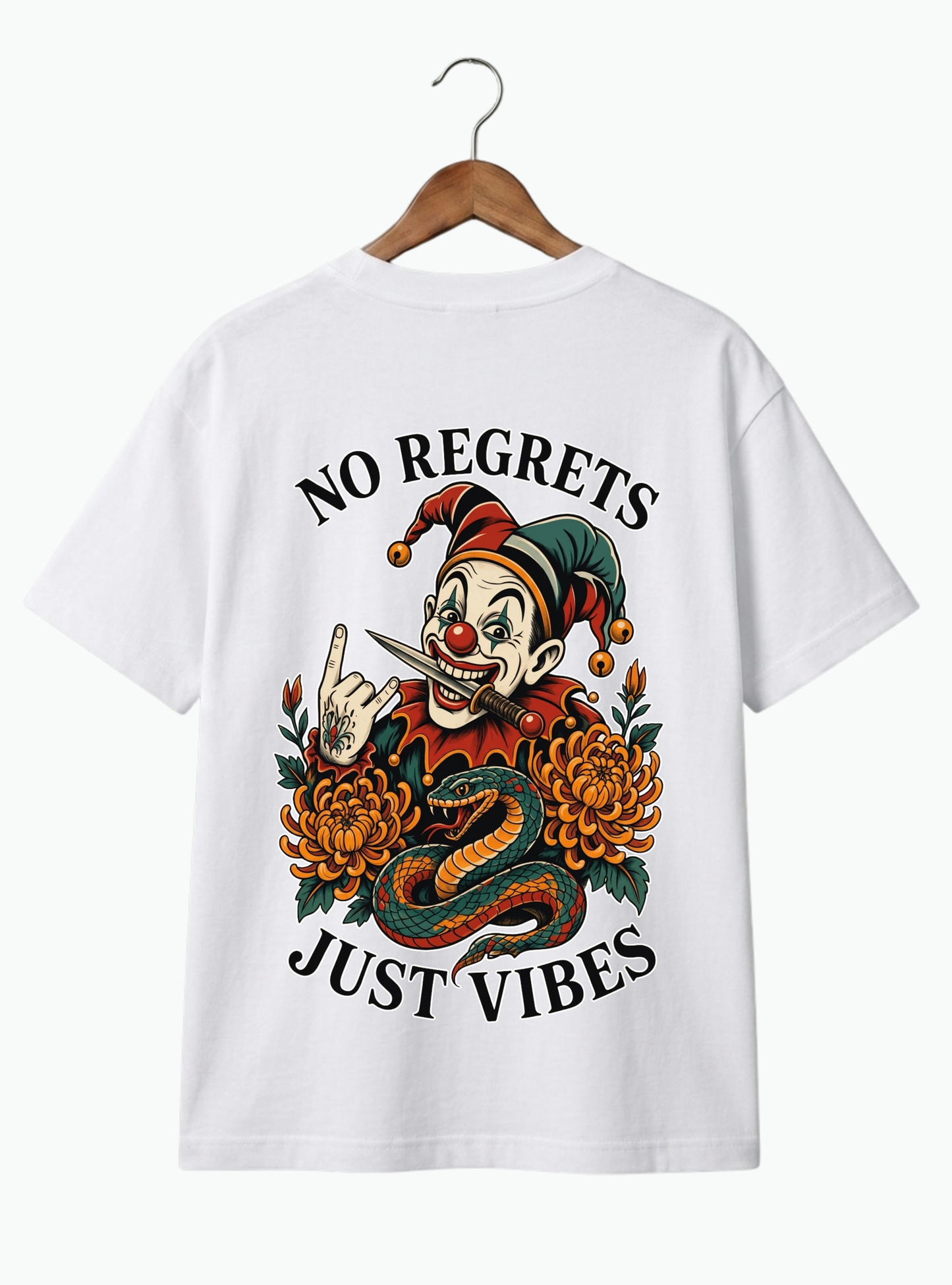 No Regrets | Just Vibes Oversized T-Shirt