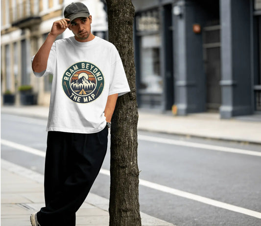 Roam Beyond The Map - Unisex Oversized T-Shirt
