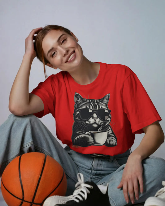 Cool Sunglasses Cat - Unisex Oversized Classic T-Shirt