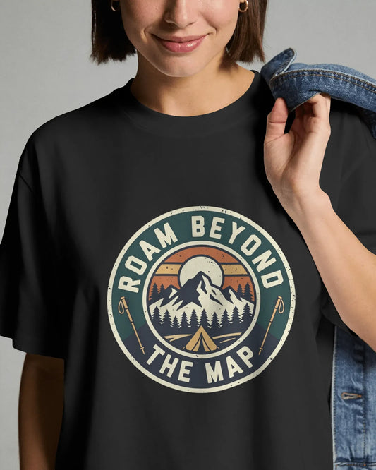 Roam Beyond The Map - Unisex Oversized T-Shirt