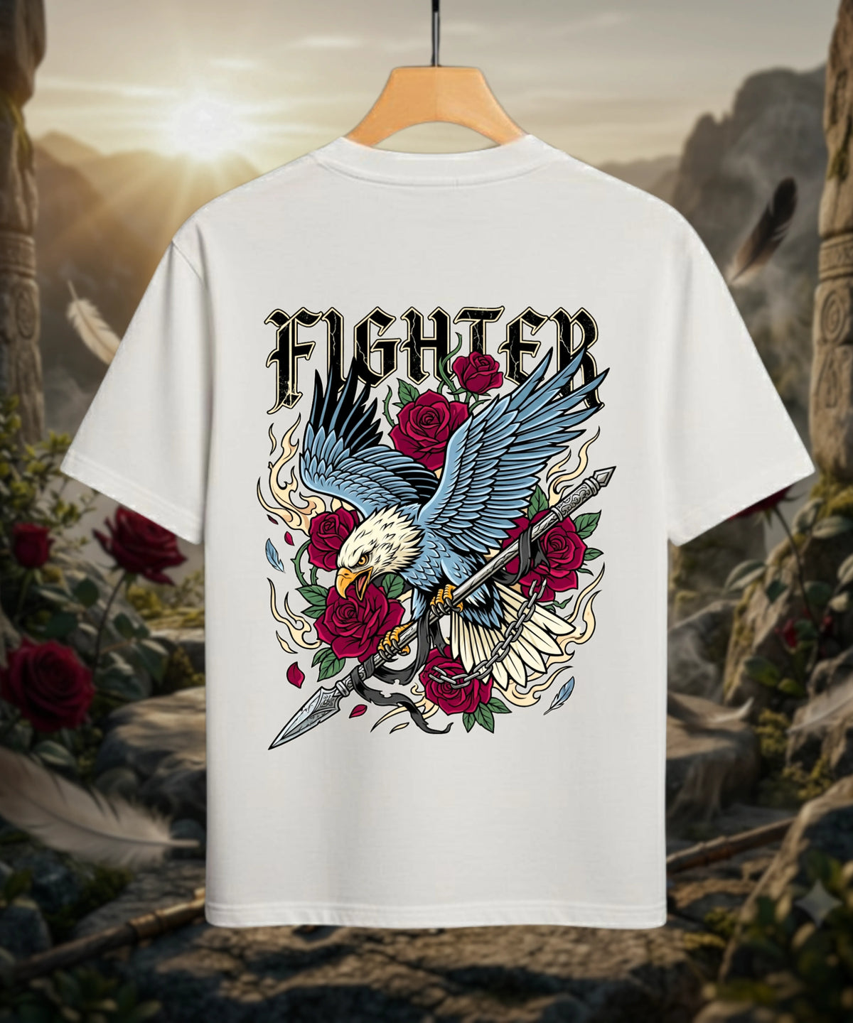 Fighter | Eagle Warrior Oversized T-Shirt