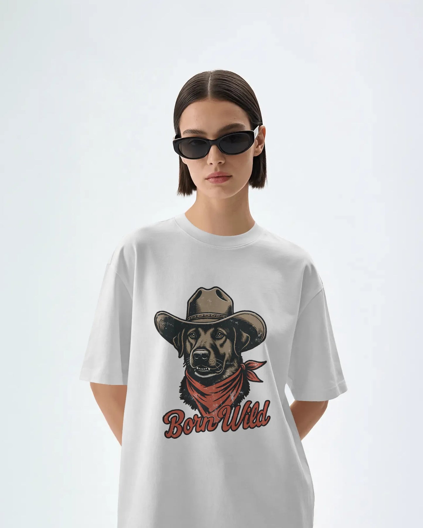 Born Wild Labrador - Unisex Oversized Classic T-Shirt